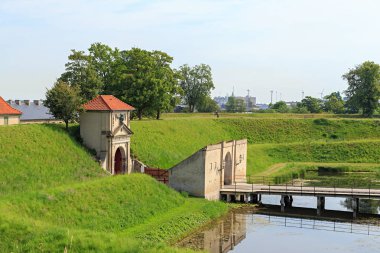 Kopenhag, Danimarka. Kastellet kalesinin kuzey kapısı. On yedinci ce