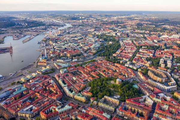 Göteborgissa, Ruotsissa. Panoraamanäköala kaupungin keskustaan — kuvapankkivalokuva