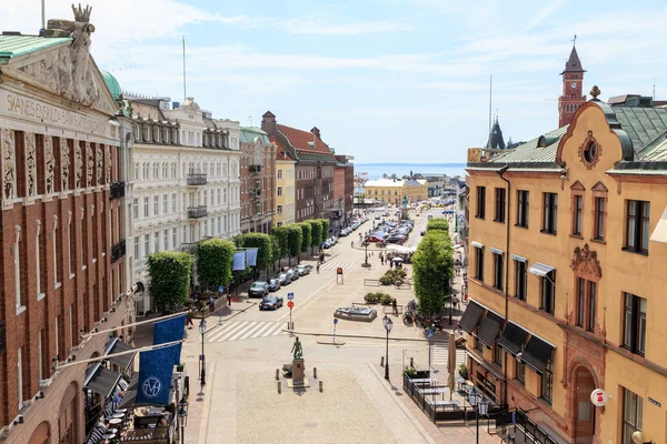 Helsingborg - 25 juni 2019: Område "Konsul Trapps plats" — Stockfoto