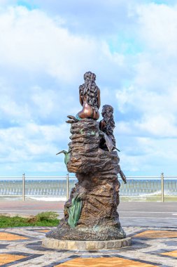 Rusya, Zelenogradsk-22 Eylül 2018: heykel kompoları