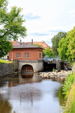 Vasteras, İsveç - 23 Haziran 2019: Türbinhuset Müzesi ve Platinu