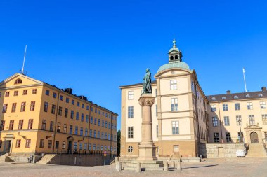 Stockholm, İsveç. Stockholm'ün kurucusu Birger Jarl'A heykel, 