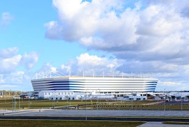 Rusya, Kaliningrad - 25 Eylül 2018: stadyum 