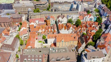 Bremen, Almanya. Bremen Schnoor ( Schnoorviertel ). Uçuşgörünümü, Havadan Görünüm 