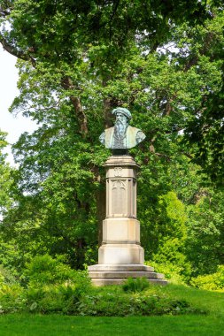 Vasteras, İsveç - 23 Haziran 2019: Vasa Parkı 'nda Gustav Vasa baskını