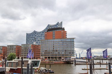 Hamburg, Almanya - 27 Haziran 2019: Elbe Filarmoni