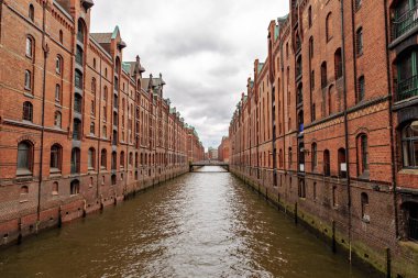 Hamburg, Almanya. Speicherstadt - en büyük depo alanı 