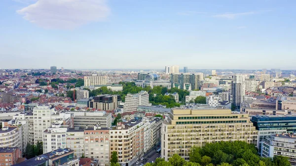 Brussels, Belgium. The complex of buildings of the European Parliament. State institution, Aerial View