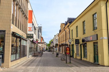 Vasteras, İsveç: Kpmangatan yaya yolu