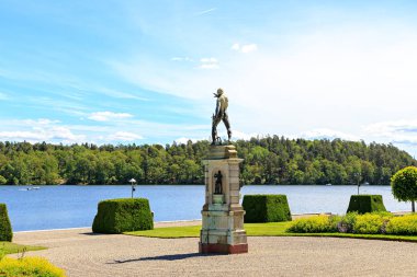 Stockholm, İsveç - 23 Haziran 2019 Drottningholm Palace Garden, 