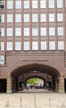 Hamburg, Almanya - 27 Haziran 2019: Chilehouse Binası