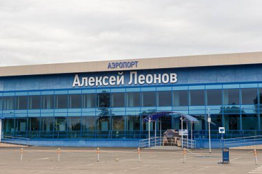 Kemerovo, Rusya - 13 Ağustos 2018: Kemerovo uluslararası Airpo