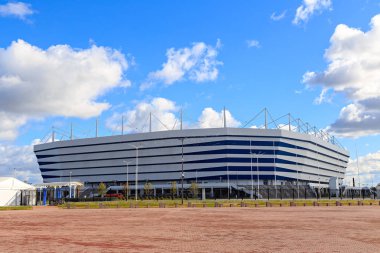 Rusya, Kaliningrad - 25 Eylül 2018: stadyum 