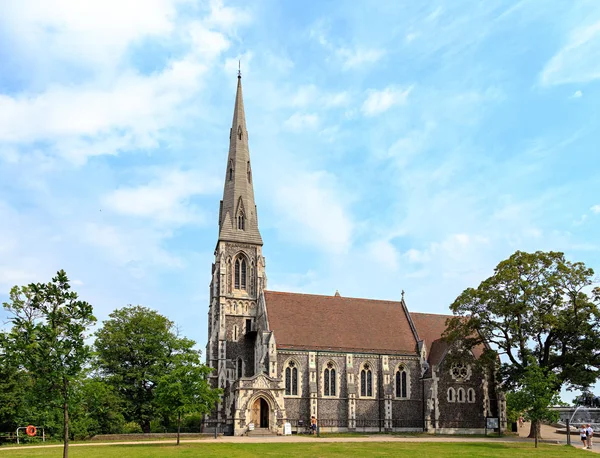 Kopenhagen, Denemarken - 26 juni 2019: St Alban 's Church, The Angl — Stockfoto