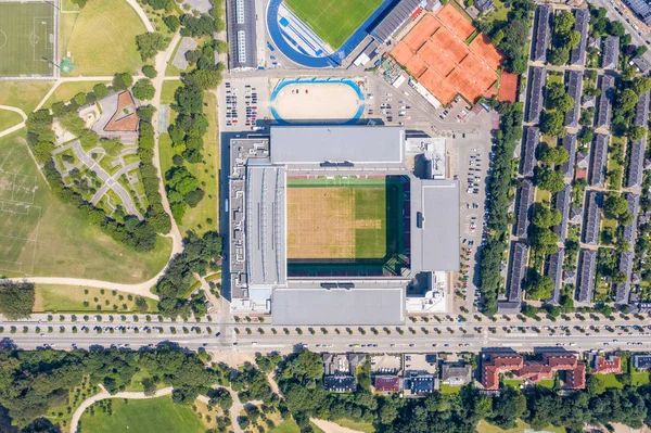 Koppenhága, Dánia - 2019. június 26.: Parken Stadium (Telia Parke — Stock Fotó