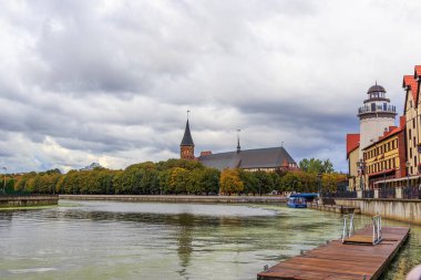 Kant adasındakaliningrad Katedrali. Koca. Kaliningrad,