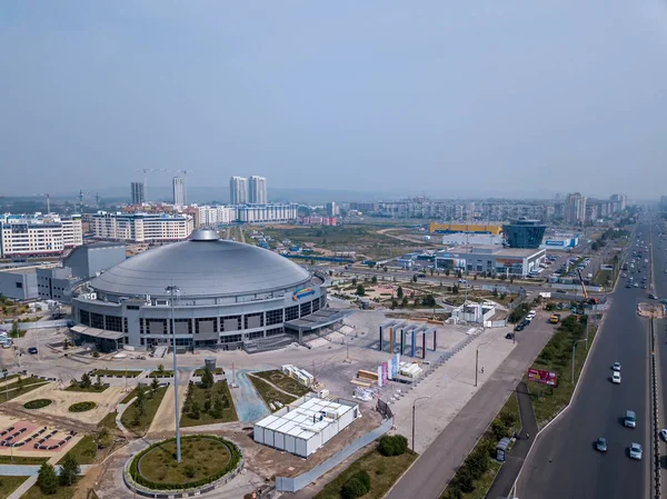 Rússia, Krasnoyarsk - 23 de julho de 2018: Instalação esportiva. Arena-Nort — Fotografia de Stock