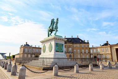 Kopenhag, Danimarka. De V.Frederick 'in Binicilik Heykeli
