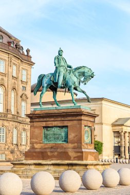 Kopenhag, Danimarka. Kral Frederik Vii 'nin Binicilik Heykeli. Affedersiniz.