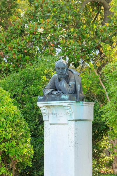 Venice Italy July 2019 Monument Riccardo Selvatico — Stock Photo, Image