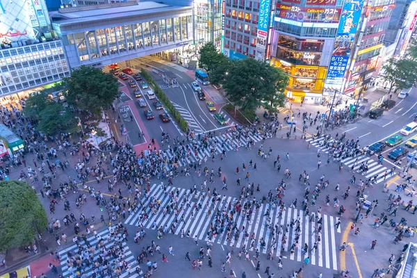 Shibuya Tokyo Japan April 2034 Fußgängerüberweg Bezirk Shibuya Tokio Japan — Stockfoto