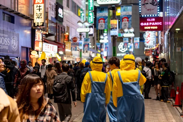 Tokyo Japan 2018 Unglaubliche Menschenmenge Shibuya Distrikt Während Der Halloween — Stockfoto