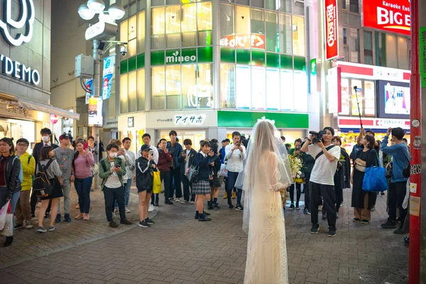 Tokyo Japan Okt 2018 Shibuya Halloween 2018 Kostümierte Nachtschwärmer Shibuya — Stockfoto