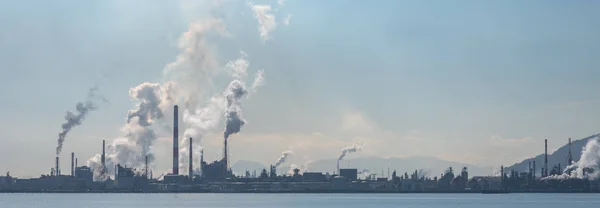 Air pollution of industry. Environmental pollution. Ecology concept.