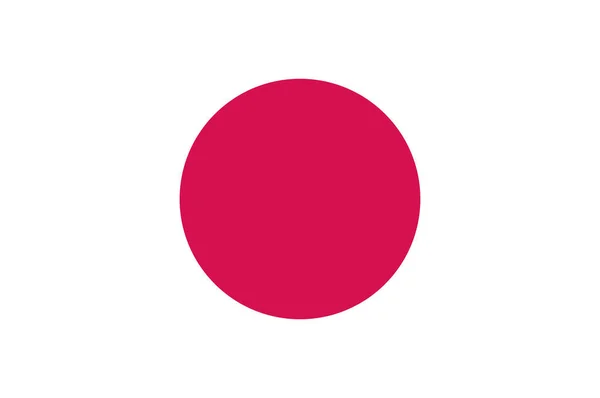 Japonya Ulusal Bayrağı — Stok Vektör