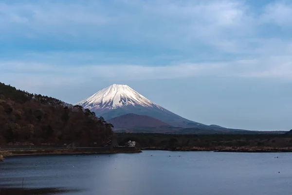Mont Fuji Fuji Patrimoine Mondial Vue Sur Lac Shoji Shojiko — Photo