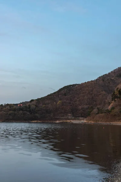 Vista Del Lago Shoji Shojiko Prefectura Yamanashi Japón —  Fotos de Stock