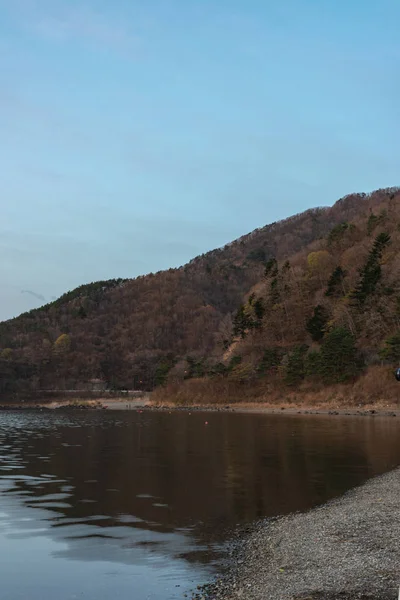 Vista Del Lago Shoji Shojiko Prefectura Yamanashi Japón —  Fotos de Stock