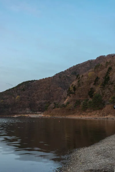 View of Lake shoji ( Shojiko ). Yamanashi Prefecture, Japan