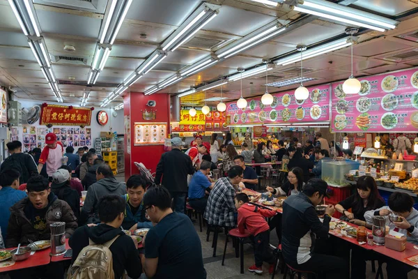 Shilin Night Market Food Court Destino Popular Famoso Puestos Comida —  Fotos de Stock
