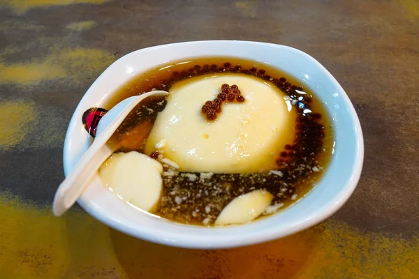 Tongji Anping Bean Jelly Douhua Famous Tofu Pudding Restaurant Tainan — Stock Photo, Image