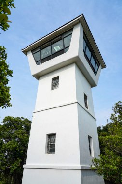 Tainan, Tayvan - 13 Nisan 2019 : Anping Old Fort in Tainan, Tayvan. Anping Fort, Zeelandia Kalesi adlı Hollanda kalesinin temelleri üzerine inşa edilmiştir..