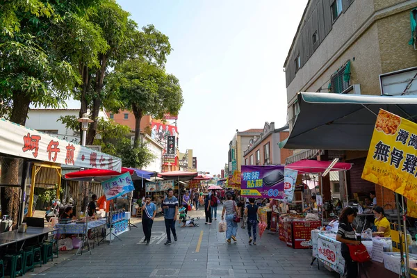 Tainan Taiwan Abril 2019 Anping Old Street Yanping Street Uma — Fotografia de Stock