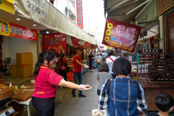 2019年4月13日 古い通り 延平通り 安平地区の歴史的な通りは 台湾の台南で最も古い通りです — ストック写真