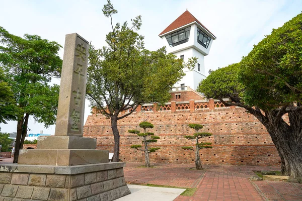 Tainan, Tayvan - 13 Nisan 2019 : Anping Old Fort in Tainan, Tayvan. Anping Fort, Zeelandia Kalesi adlı Hollanda kalesinin temelleri üzerine inşa edilmiştir..