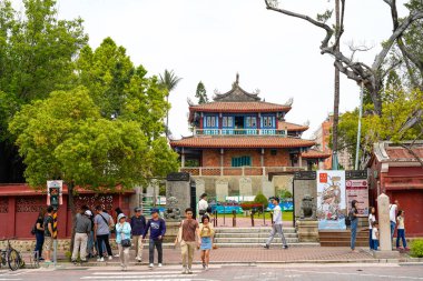 Tainan, Tayvan - 13 Nisan 2019 : Chihkan Kulesi, Batı Merkez Bölgesi'ndeki Fort Provintia olarak da bilinir, Tainan, Tayvan.