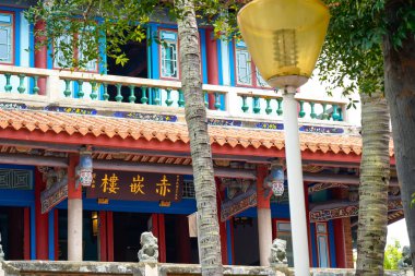 Tainan, Tayvan - 13 Nisan 2019 : Chihkan Kulesi, Batı Merkez Bölgesi'ndeki Fort Provintia olarak da bilinir, Tainan, Tayvan.