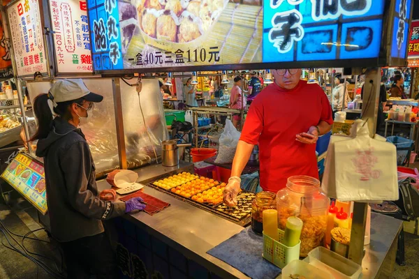 Tainan Taiwán Abril 2019 Tainan Flower Night Market Garden Night —  Fotos de Stock