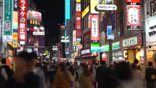 Shibuya Crossing Een Van Drukste Kruistochten Ter Wereld Voetgangerszebrapad Shibuya — Stockvideo