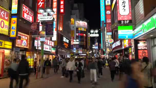 Shibuya Crossing Een Van Drukste Kruistochten Ter Wereld Voetgangerszebrapad Shibuya — Stockvideo