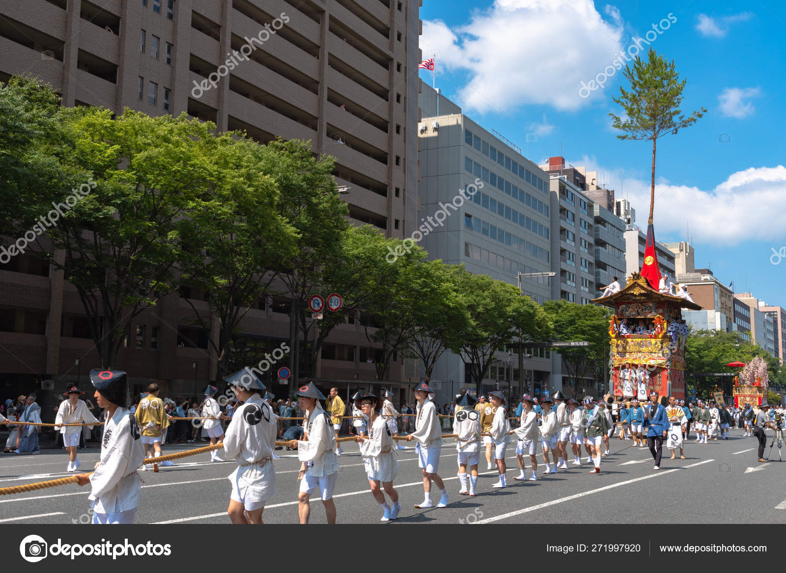 Kyoto Japan July 2018 Gion Matsuri Festival Most Famous
