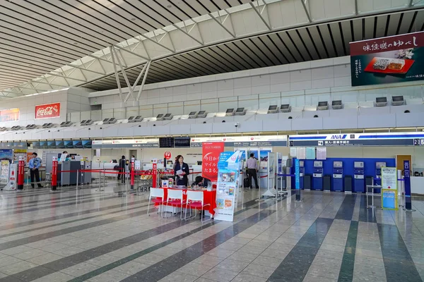 View of Sendai Airport interior. An international airport located in the city of Natori, Miyagi, Japan - April 22, 2019 — Stock Photo, Image