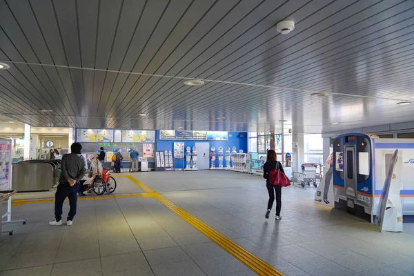 仙台空港駅内部の眺め。仙台空港駅は宮城県名取市の仙台空港線の鉄道駅で、2019年4月22日まで — ストック写真