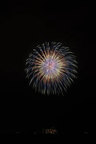 Ein Buntes Feuerwerk Ist Sehr Schön — Stockfoto