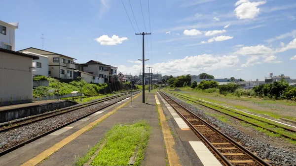 Aomori, Japan. AUG 08, 2016 : Same Station ( Same-eki) is a railway station on the Hachinohe Line in Hachinohe, Aomori, Japan, operated by East Japan Railway Company (JR East). Aomori, Japan — Stock Photo, Image