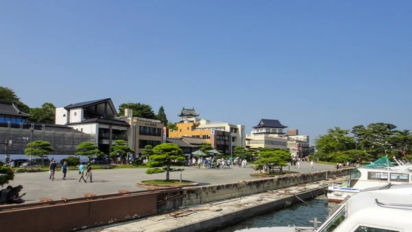 Matsushima Bay визначні пам'ятки круїзи. Matsushima Bay займає один з трьох переглядів Японії. Префектура Міягі, Японія. 08 серпня 2016 — стокове фото